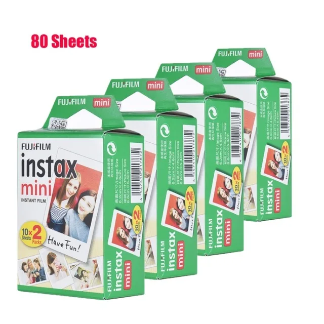 10-100 листов Fuji Fujifilm instax mini белая пленка фото бумага моментальная печать альбом для Fujifilm Instax Mini 7 s/8/25/90 - Цвет: 80 Sheets