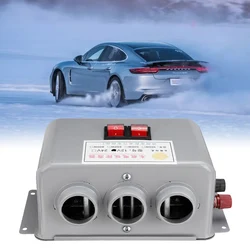 Calefacción eléctrica para coche, ventilador de refrigeración de 12V y 24V, secador de pelo eléctrico, Descongelador, para camiones, barcos, Universal, 800W