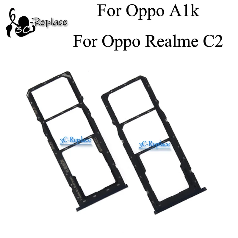 For Oppo A1k Cph1923 Oppo Realme C2 Rmx1941 Rmx1945 Sim Tray Micro Sd Card Holder Slot Parts Sim Card Adapter Mobile Phone Housings Frames Aliexpress