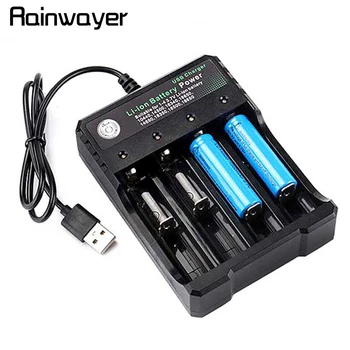 

18650 Battery Charger Black 2 Slots AC 110V 220V Dual For 18650 Charging 3.7V Rechargeable Lithium Battery