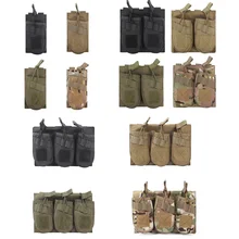 Страйкбол шестерни Molle штурмовой боевой мешок жилет быстро картриджи Перевозчик патроны держатель Тактический Магнитный двойной тройной AK подсумок