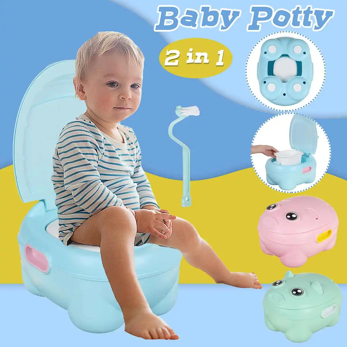 Portable Baby Potty Multifunction Baby Toilet Car Potty Child Pot Training Girls Boy Potty Kids