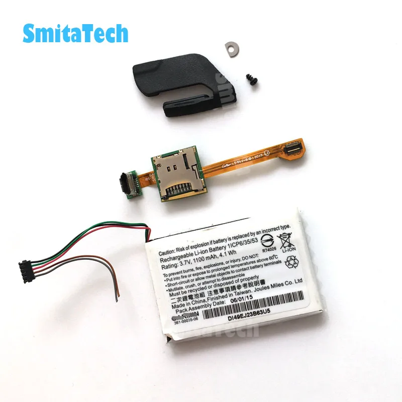 Оригинальная печатная плата USB и microSD держатель батареи 361-00035-06 USB Черный резиновый колпачок для Garmin Edge 1000/EXPLORE ore 1000/Approach G8