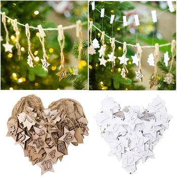 

Christmas Wooden Decoration Calendar Listing Home Garden Decoration Pendant Christmas Ornaments