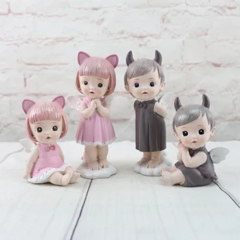 

Angel Resin Craft Fairy Figure Wedding Gift Home Decoration cake decorative family garden ornament miniature