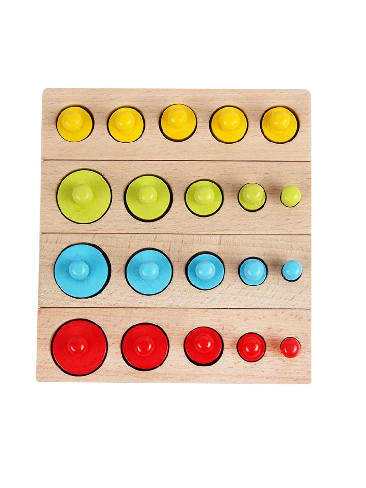 

Montessori Teaching Aids Cylinder Socket Early Education Toy Shuttleless Limon Taiwan Family Pack 1-3 Years Old Mathematical Com