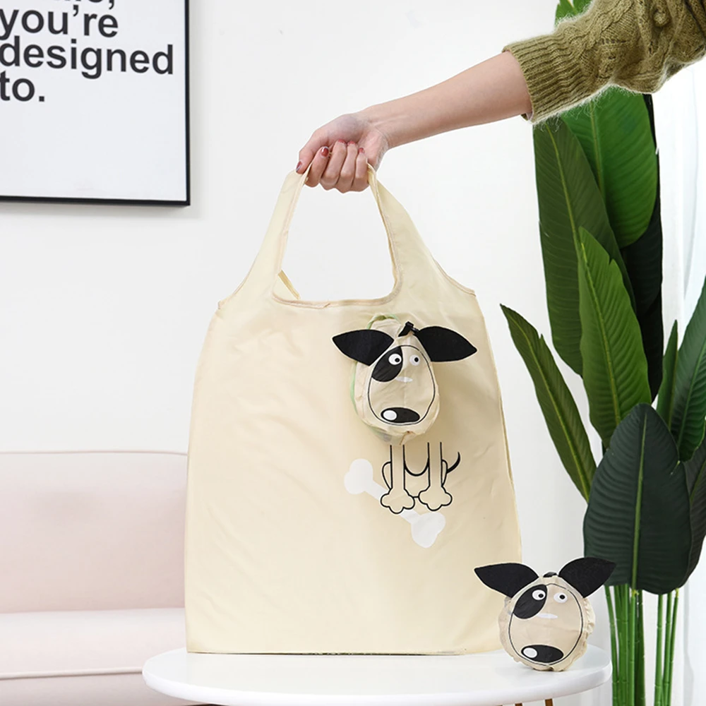 Eco-Friendly Foldable Cartoon Shoulder Tote Bag