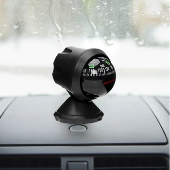 

Navigation Compass Ball with Adhesive Car Ornaments Plastic Outdoor Direction Guidance Tool Interior Accessories Decoration