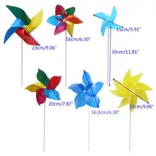 10 компл. Штифт ветряной мельницы ветер Spinner Сад Двор искусство украшения наружные игрушки DIY 72XC
