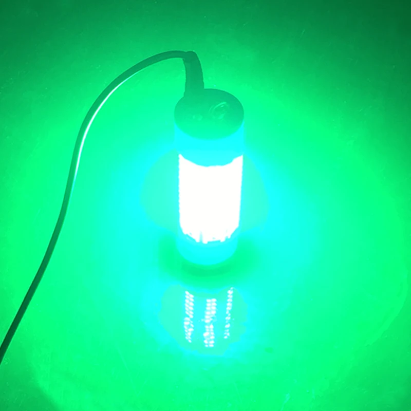 12 В светодиодный светильник для рыбалки 100 Вт/150 Вт Водонепроницаемый Ip68 приманки рыболокаторы лампа притягивает креветок кальмаров Крил 4 цвета подводный светильник - Испускаемый цвет: Зеленый