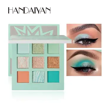 

9 Color HANDAIYAN Shimmer Glitter Eye Shadow Powder Palette Fashion Matte Eyeshadow Cosmetic Eyeshadow