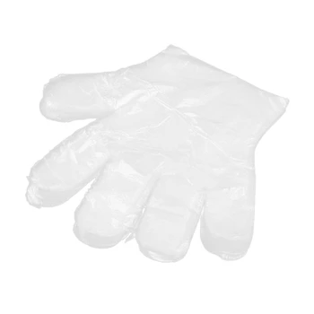 

Disposable PE Gloves, Non-Sterile, Powder-Free, Smooth Touch, Food Service Grade, for Cleaning, Food Handling, Hairdressing, Par