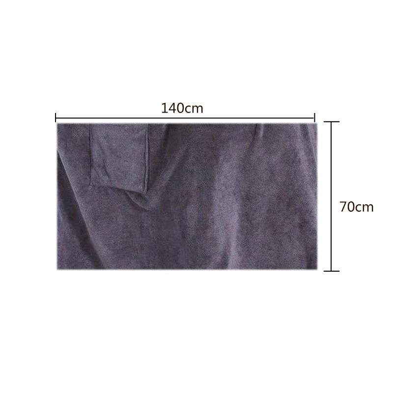 Man Wearable bath towel BF Bath Towel With Pocket Magic Mircofiber Soft Swimming Beach Towel Blanket toalla de playa 70*140cm