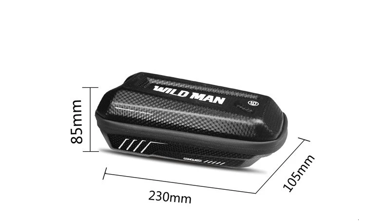 WILD MAN Bicycle Bag Triangle Frame Pannier MTB Road Cycling Top Tube Bag EVA Shell Waterproof for Repair Tools bolsa bicicleta (6)