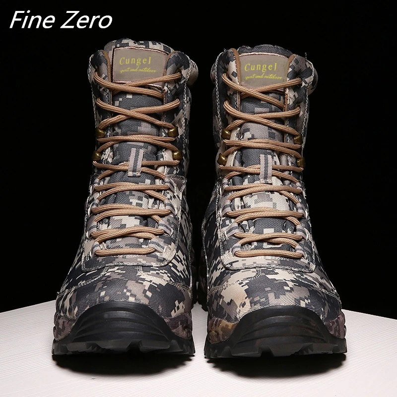 Военные тактические мужские ботинки, специальные силы, водонепроницаемые, для пустыни, армейские ботильоны, рабочая обувь, высокое качество, мужские уличные кроссовки|Защитная обувь|   | АлиЭкспресс