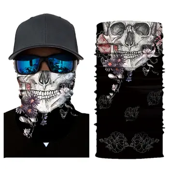 

Skull Sport Hand Towel Riding Running Neckerchief Sun Protecting Hiking Headband Flexible Magic Face Towels Ski Dust Mask