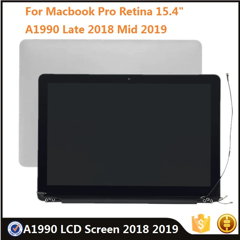 Ture Tone Genuine Full Lcd Screen Assembly Per Macbook Pro Retina 15.4 "A1990 Fine 2018 Metà 2019 Mr932 Mr942 Riparazione Di Ricambio