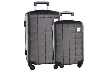 

Set valigie trolley 2 pezzi rigido PIERRE CARDIN antracite 4 ruote in abs