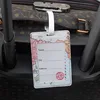 Creative World Map High Quality Travel Accessories Luggage Tag PU Suitcase ID Addres Holder Baggage Boarding Tag Portable Label ► Photo 3/5
