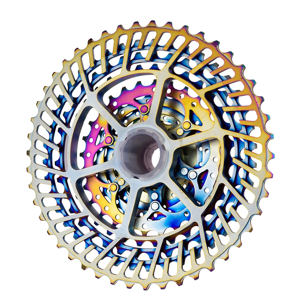 

Mountain Bike Freewheel Cassette Sprockets 11 Speed 11-46T Chrome Plated Colorful Light