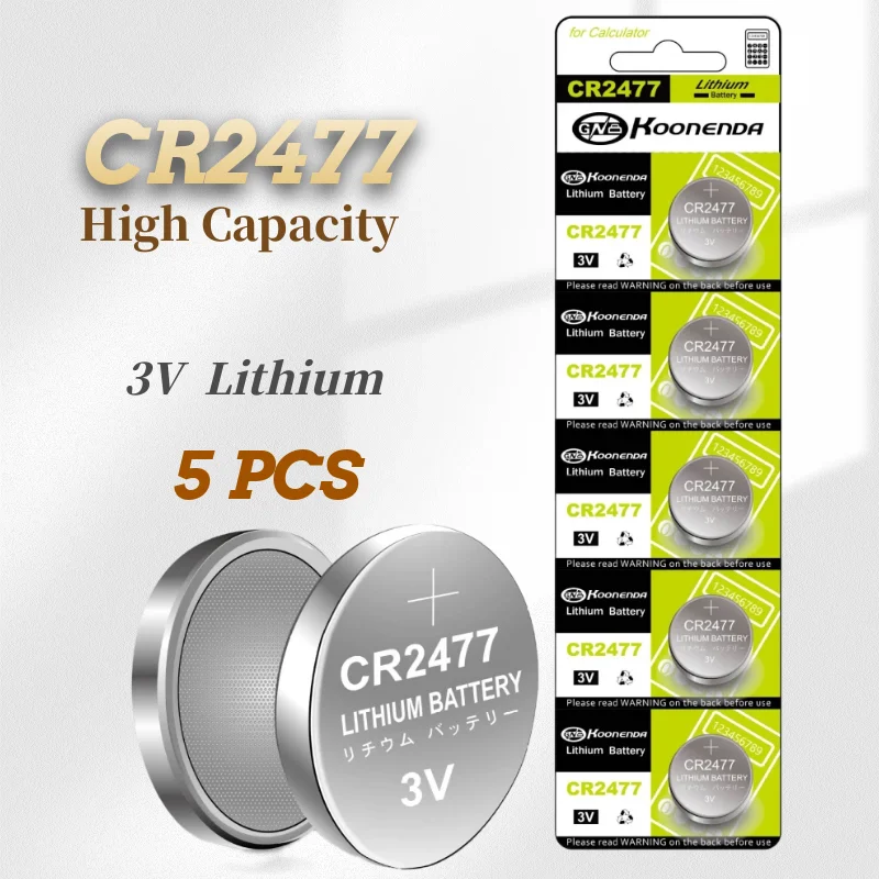 GP CR2430 pile bouton lithium 3 V (lot de 5)