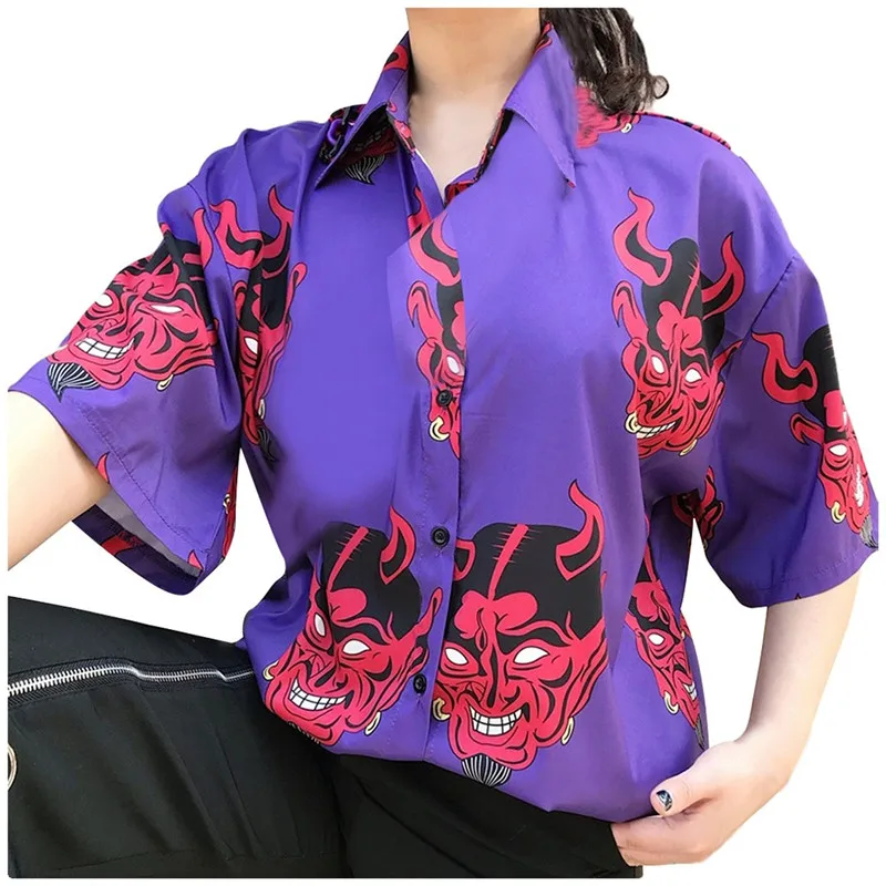 Goth Girl Harajuku Women Blouse Demon 