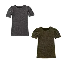 Платье для девочек; коллекция года; платье средней длины с пышными короткими рукавами для маленьких девочек; Повседневные Вечерние модные платья; комплект