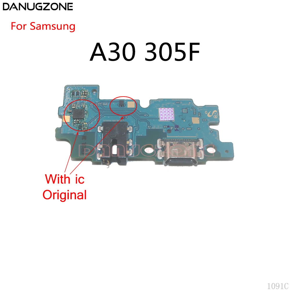 For Samsung Galaxy A30 A305f Sm A305f Usb Charging Dock Port Socket Jack Connector Charge Board Flex Cable With Ic Mobile Phone Flex Cables Aliexpress