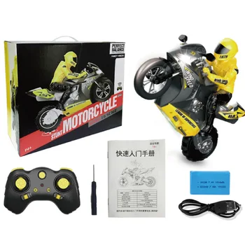 

1/6 Big Size Self-Balancing RC Motorcycle 210 Minute Operating Time Stunt Remote Control Car Drift Toys For Kids Adult Boy Gift