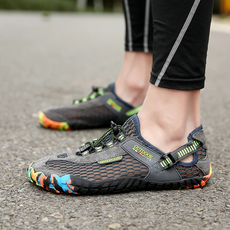 PUAMSS 2020 Aqua Shoes Мужская Уличная походная обувь дышащие слипоны уличные кроссовки