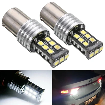 

2pcs LED 1156 BA15S P21W Canbus No Error LED Bulbs For Kia Rio 3 4 2015 2016 2017 2018 Daytime Running Light White 12V Auto Lamp