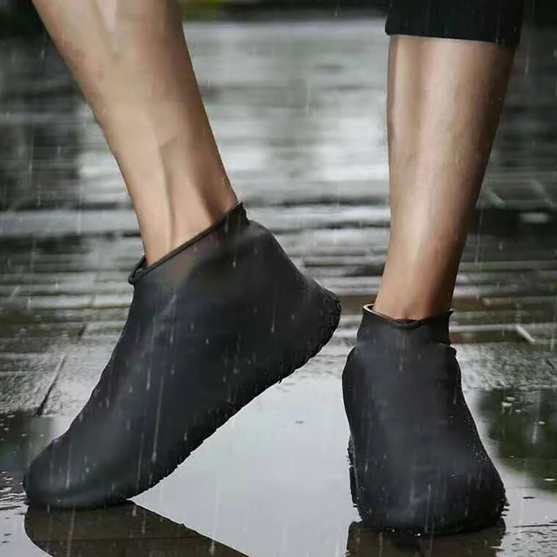 Модная обувь, покрытие из водонепроницаемого материала, многоразовое покрытие на обувь от дождя, Резиновые Нескользящие непромокаемые сапоги, мужская и женская обувь, аксессуары
