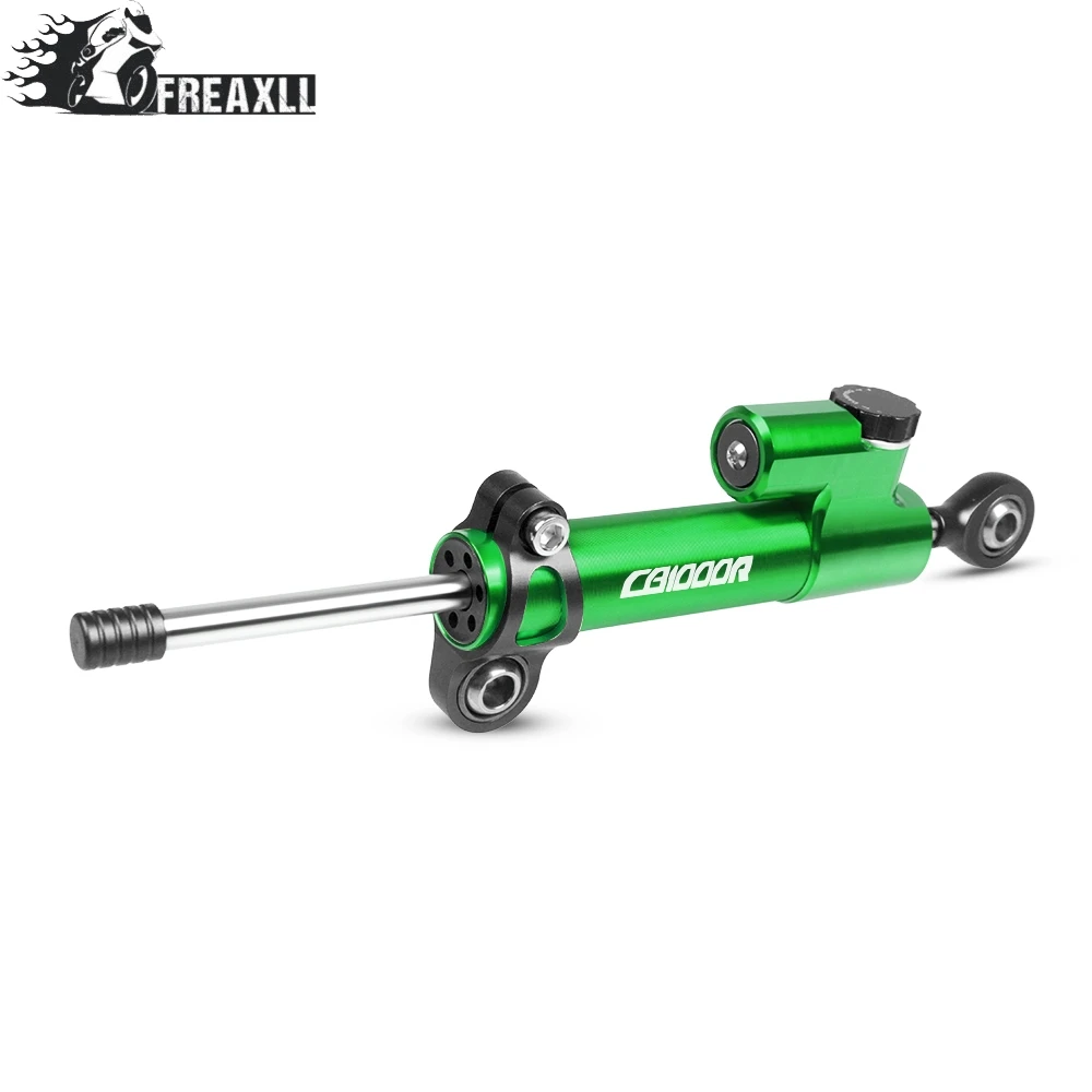 Green-Black Мото CNC мотоцикл рулевой демпфер Стабилизатор Линейный Обратный контроль безопасности для HONDA CB1000R CB 1000R 2009-2010 - Цвет: Green-Black