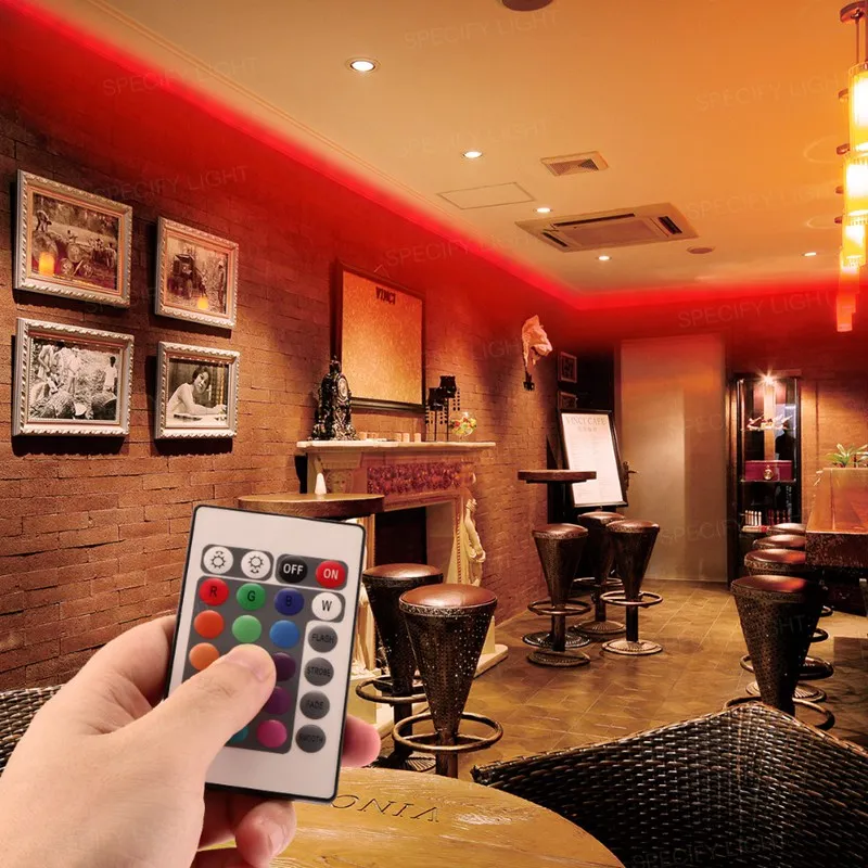 5M 10M 15M 20M RGB LED Stripe Light SMD 5050 IP65 Waterproof RGB Tape DC12V Ribbon Diode Flexible LED Strips Flexible Kit 24 Key Remote Controller APP (12)