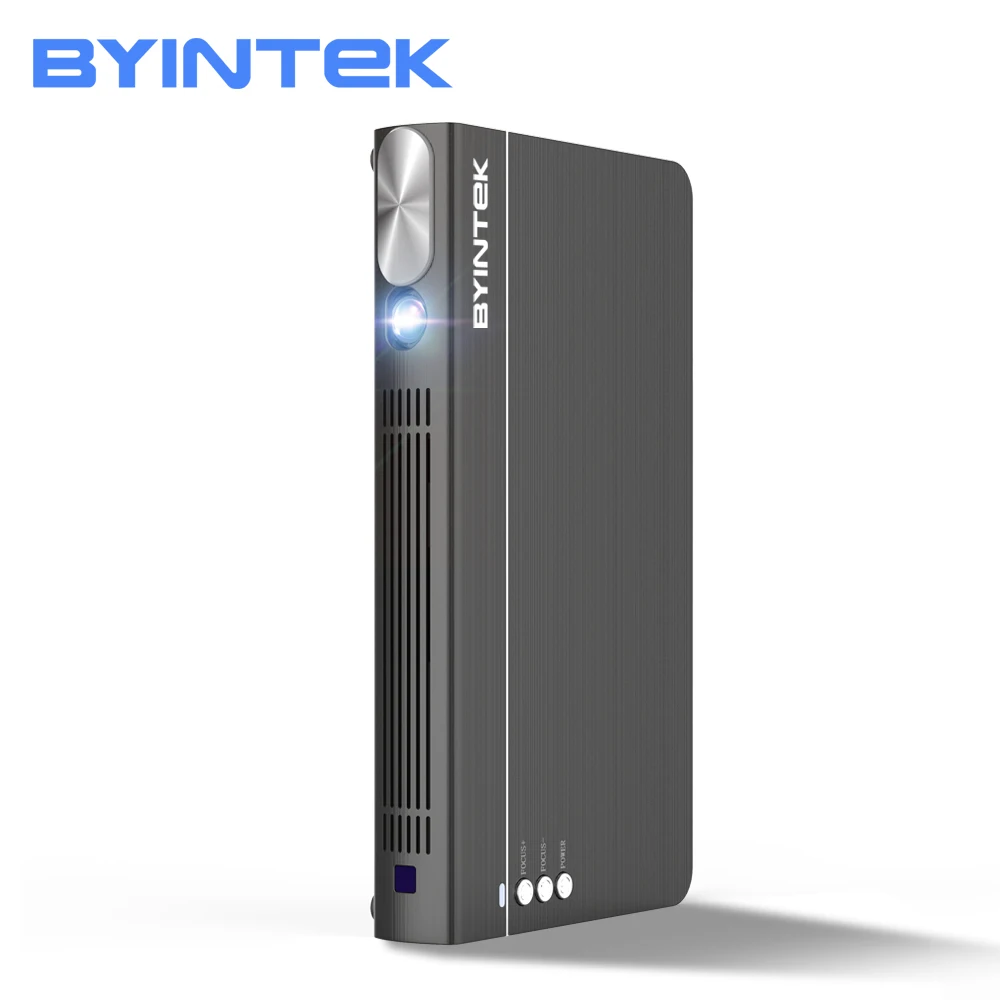 

BYINTEK UFO P12 3D android Mini rechargeable wifi display 4K LED DLP video home theater portable Projector