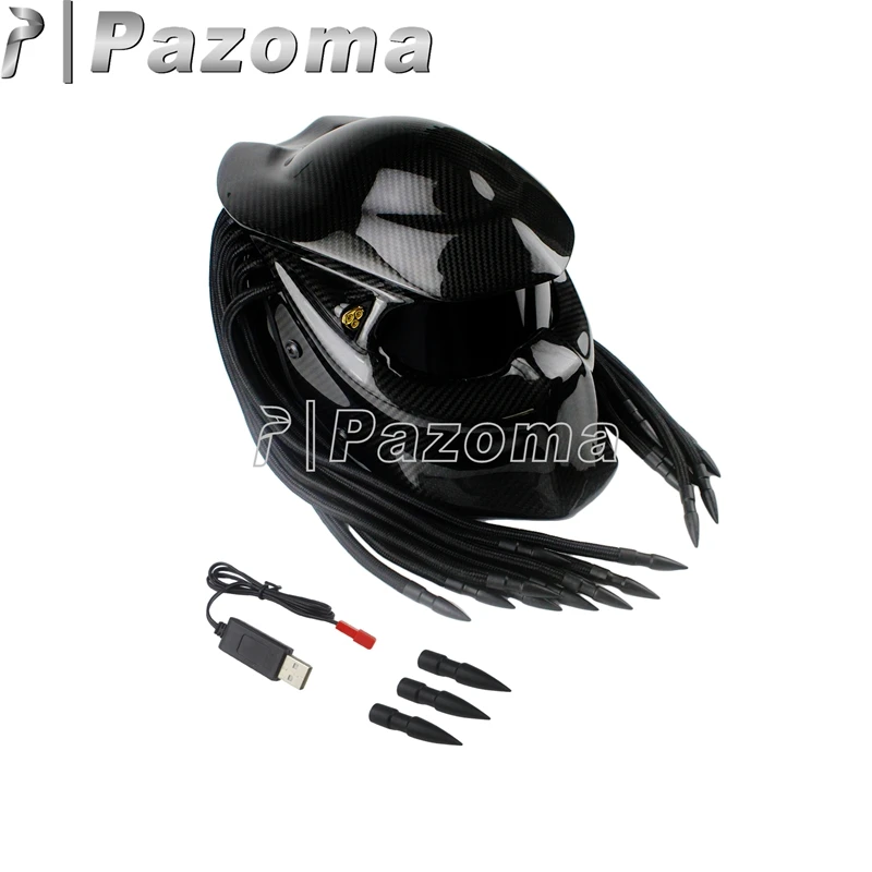 Cascos Para Moto шлем хищника Железный человек Capacete анфас углеродного волокна точка