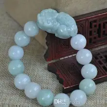 Натуральный сертификат Изумрудный нефрит кулон~ отважный браслет Pixiu войскам