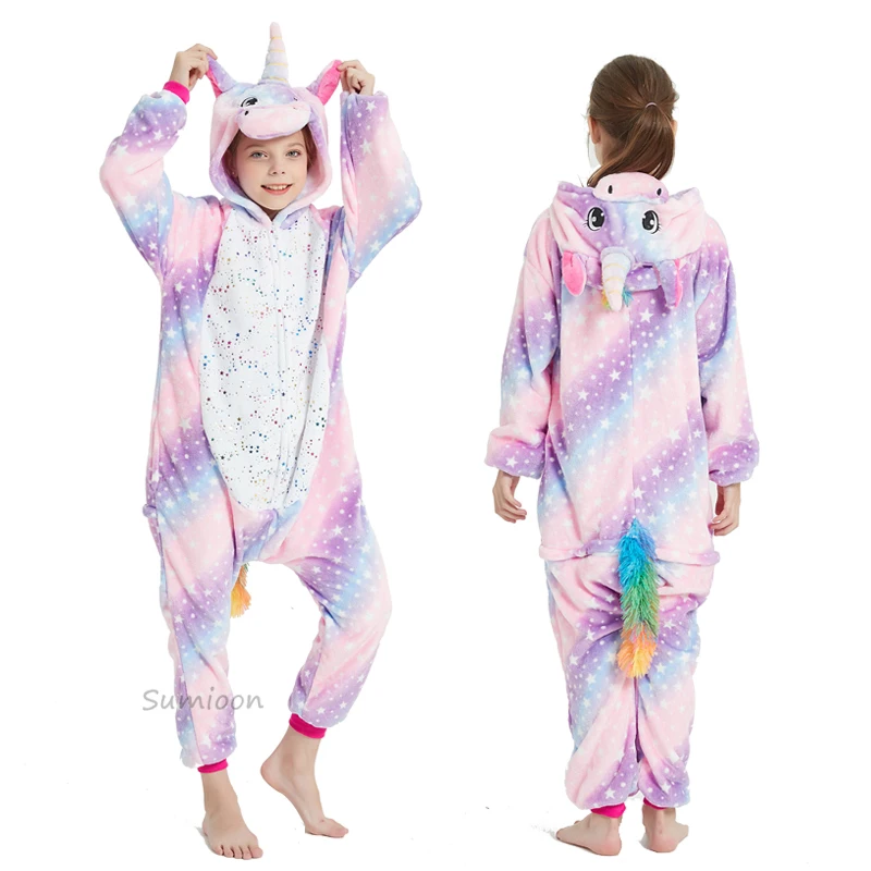 Unicorn Kigurumi Pajamas For Children Baby Girls Pyjamas Boys Sleepwear Animal Panda Cat Onesie Kids Costume Jumpsuit Unicorn Kigurumi Pajamas For Children Baby Girls Pyjamas Boys Sleepwear Animal Panda Cat Onesie Kids Costume Jumpsuit