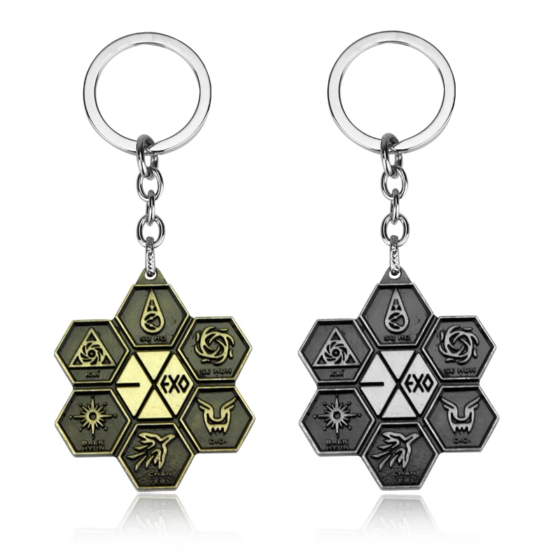 Крутой корейский Международный певицы подвеска из сплава EXO брелок высокого