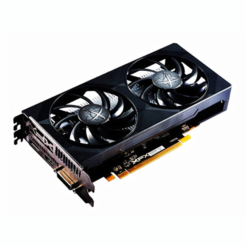 Видеокарты XFX RX 460 4 Гб видеокарты AMD Radeon RX460 4 Гб экран видеокарты GPU настольный компьютер игровая карта Видеокарта не майнит