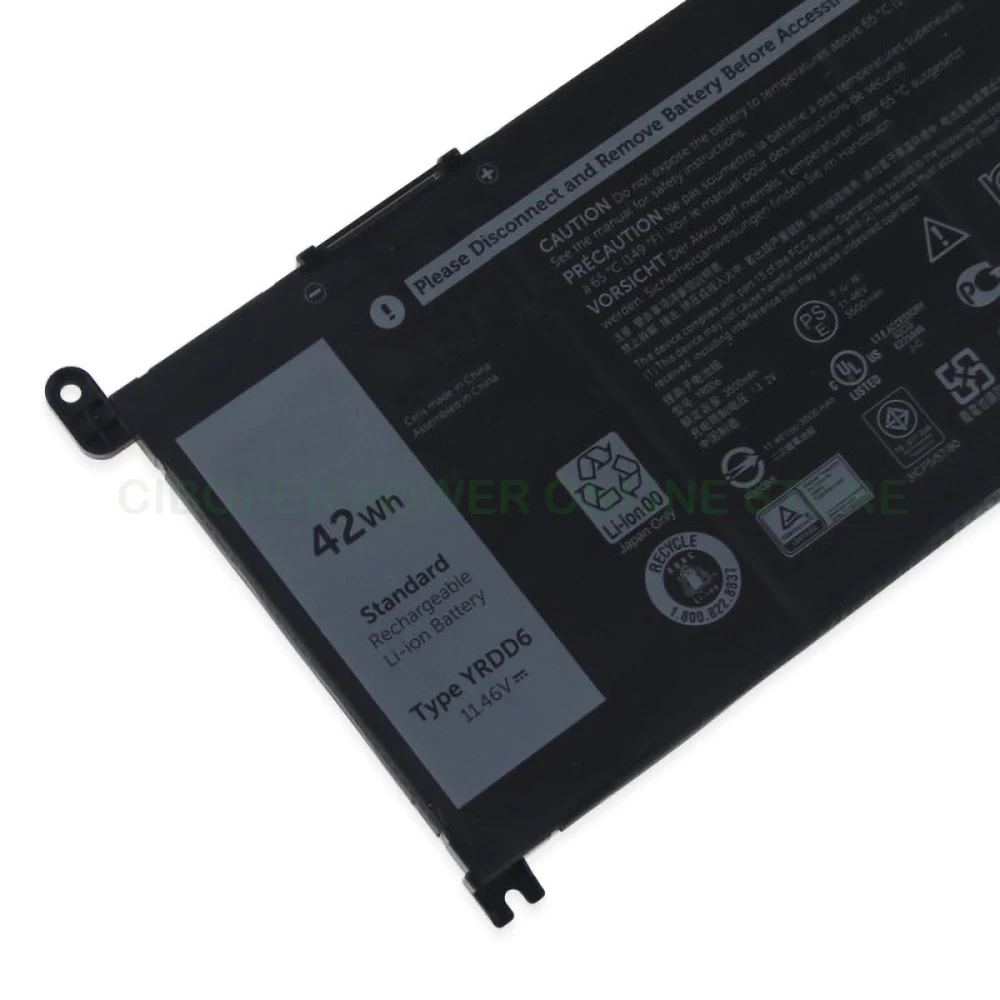 Bateria Original do Portátil do pc Akku 14 585 3400 5488 5493 5593 P90f Vm732 0yrdd6 11.46v 11.46v 11.46v - Imagem 2