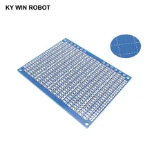 Placa de circuito universal protótipo pcb, 1 peça, diy 7*9cm, azul, único lado, placa de circuito 7x9cm para arduino