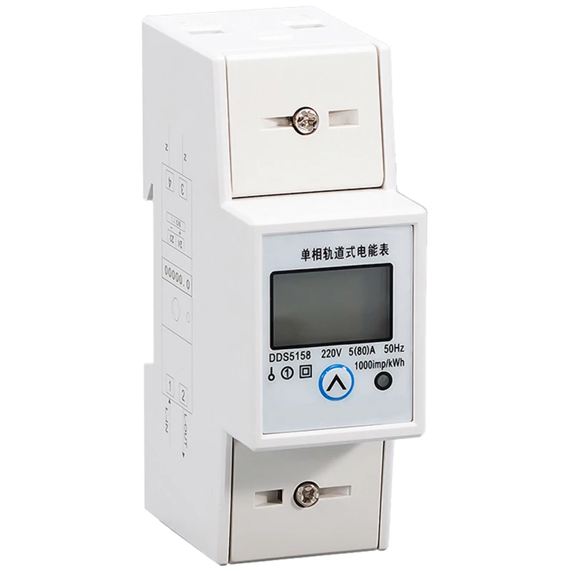 

Single-Phase Household Mini 220V Electronic Energy Meter High-Precision Rail Type Electric Energy Meter