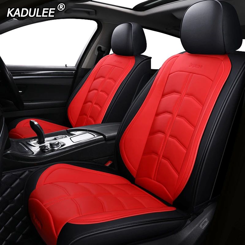 Чехлы для автомобильных сидений KADULEE роскошные кожаные чехлы Jeep Commander Compass Grand
