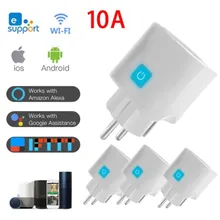 EWeLink Power Plugs Wifi Smart Plug Outlet Remote Control EU Plug Work With Google Alexa IFTTT Home 250V AC PC/ABS User Manual