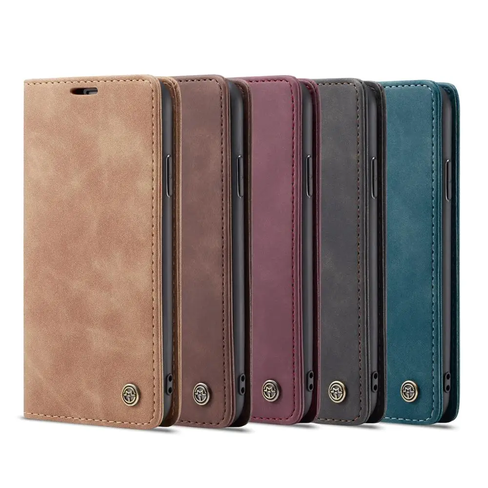 CaseMe кожаный флип чехол для iPhone 12Pro 11 Pro Max бумажник X Xr Xs 8 7Plus|Бамперы| |