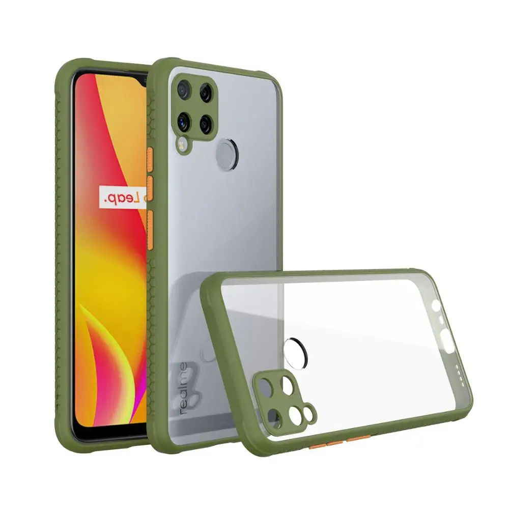 Чехол для OPPO Realme 6 Pro 5i 6i C11 C15 жесткий прозрачный матовый защитный чехол из