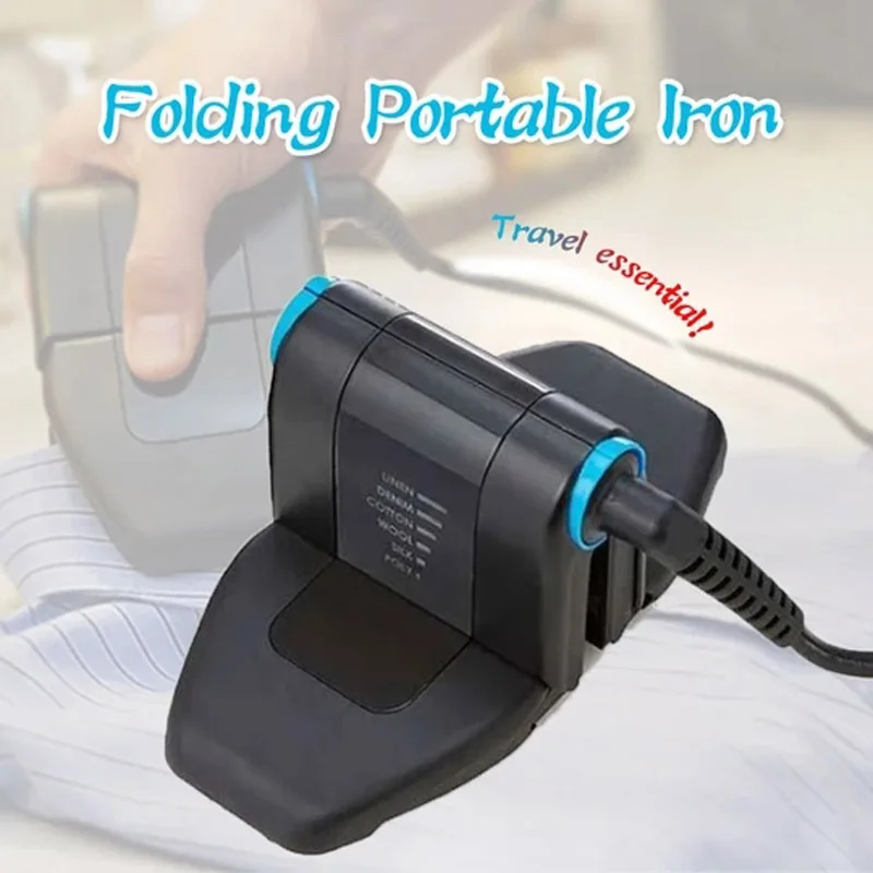 Portable Foldable Mini Iron Compact Travel Touchup for Collar Sleeve 