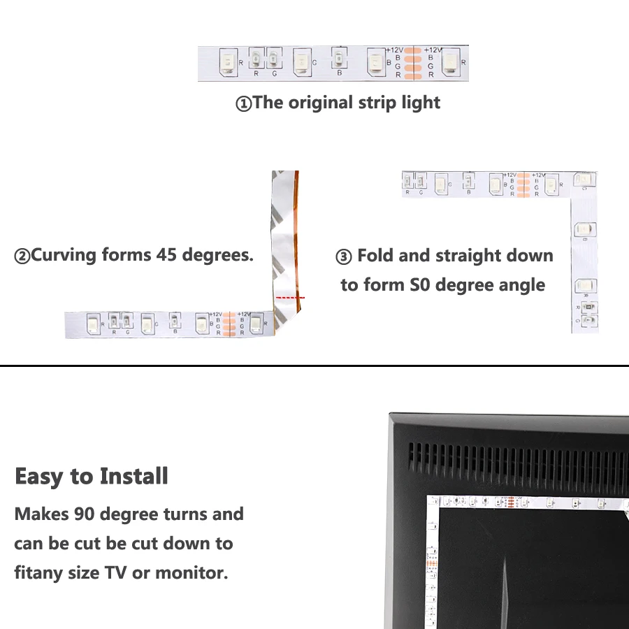 Водонепроницаемая светодиодная лента RGB SMD 2835 12 В 1 5 м постоянного тока 60
