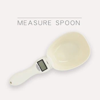 

FangNymph High Quality Pets Food Scoop Precise Food Measuring Cup Detachable Food Scooper Digital Scale Spoon Feeding Supplies